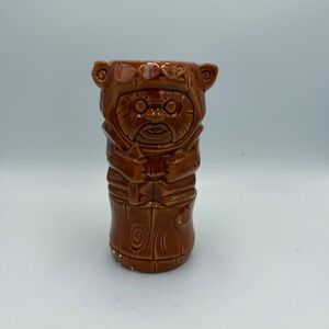 Star Wars Geeki Tikis Wicket Ewok Ceramic Mug 2017 ThinkGeek Brown Green 14oz